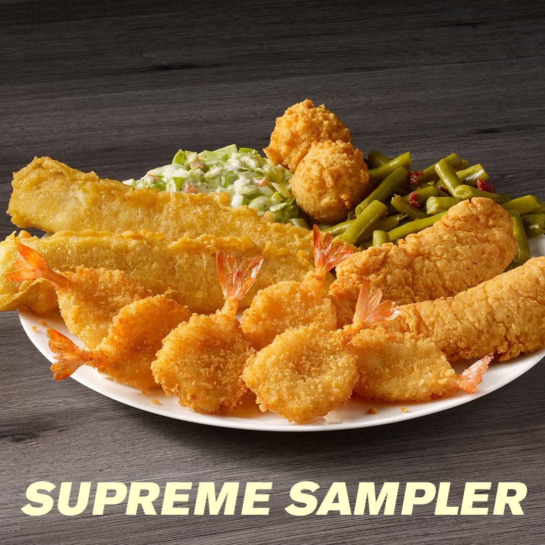 Earlier Captain D's post: seafood sampler platter